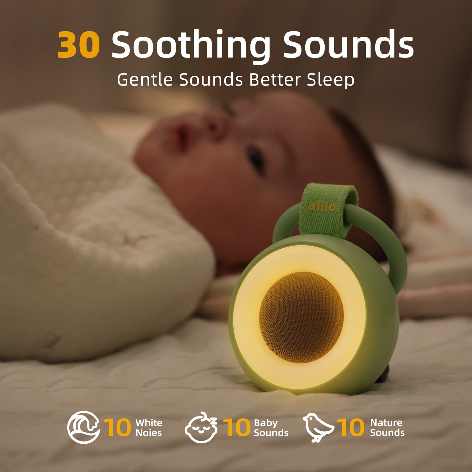 alilo Pocket Soother White Noise Machine for Baby
