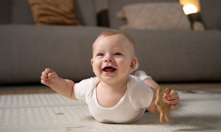 Baby doing tummy time